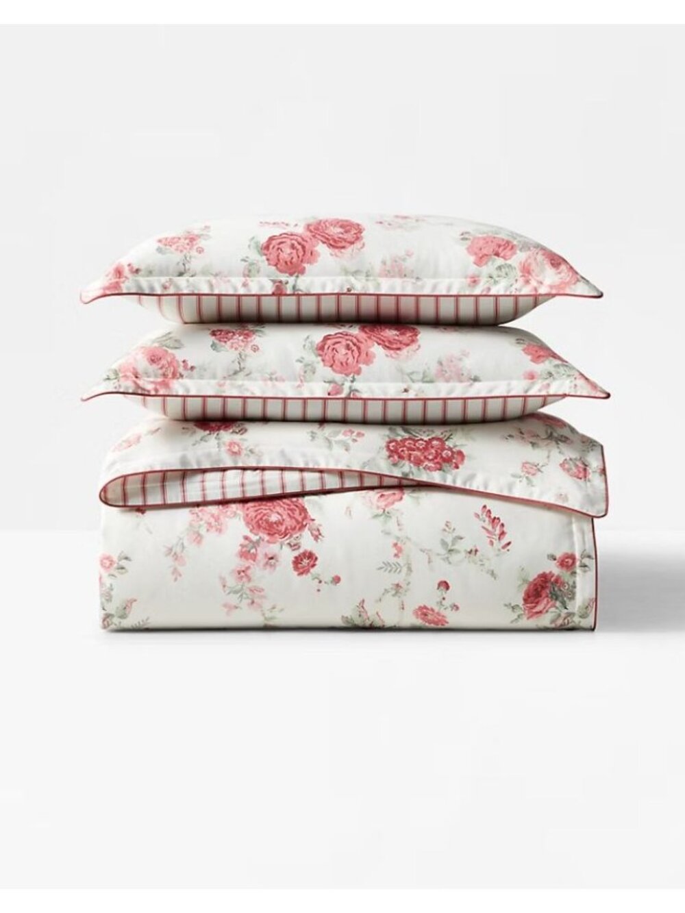 NWT Lauren Ralph Lauren Sofia Duvet Cover Set True Red Multi Size King